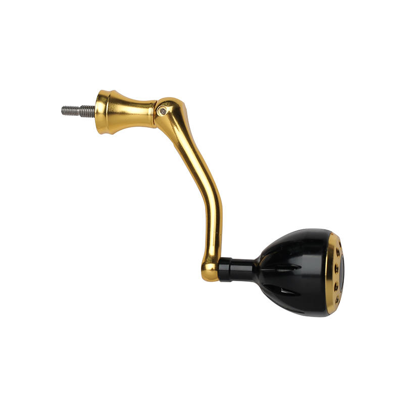 Gold power handle with ball knob