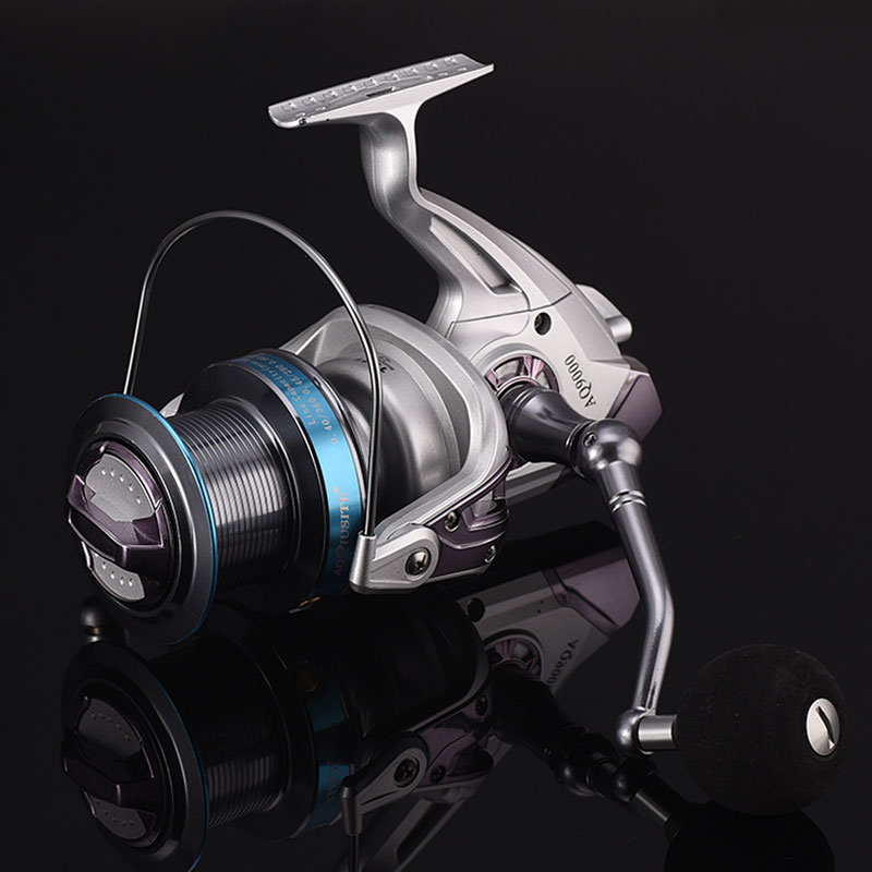 Long Throw Aluminium Spool Spinning Fishing Reel