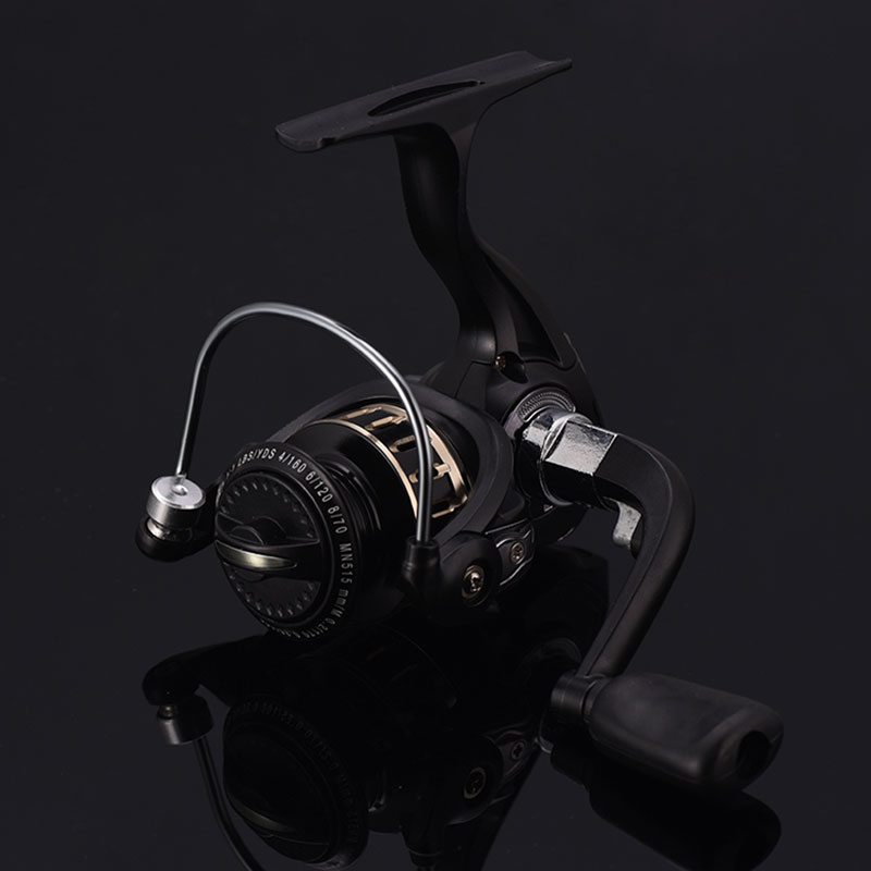 MN515-2 Aluminium and Plastic LEFT Hand Knob Spinning Fishing Wheel