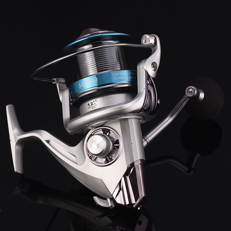 Long Throw Aluminium Spool Spinning Fishing Reel