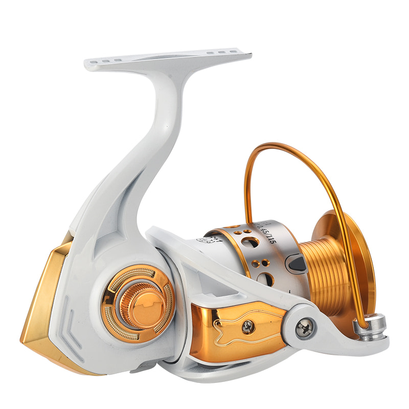 White Metal Spool sea Fishing Spinning Reel Saltwater Bait Casting Surf reels Spinning Fishing Reels