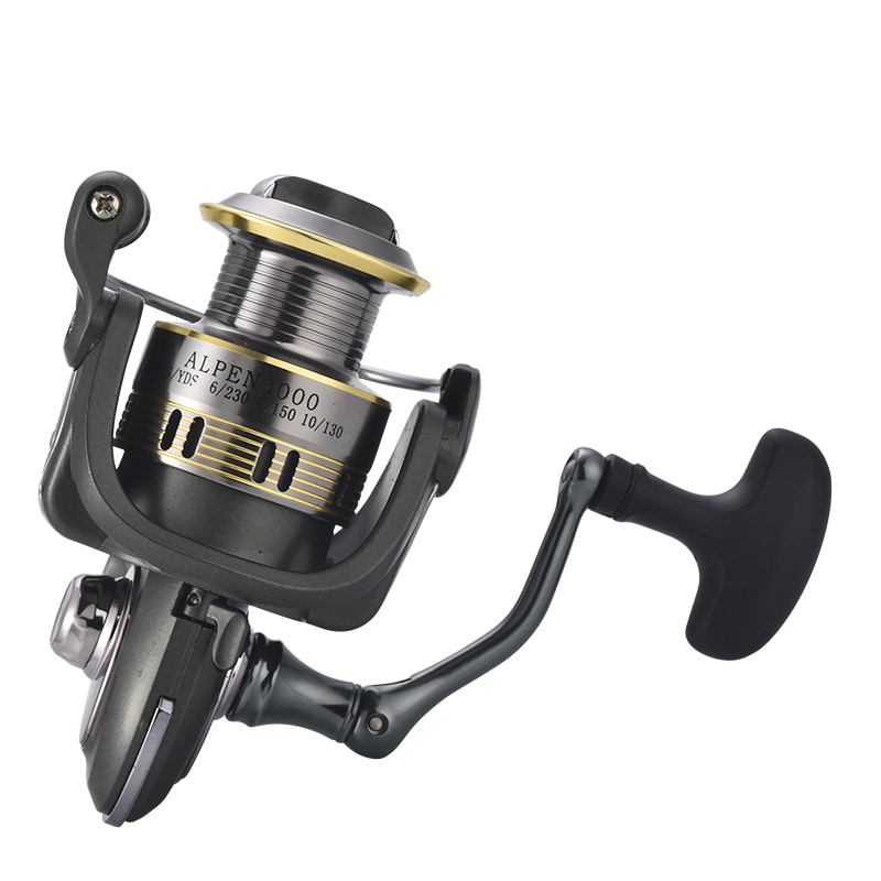 Metal Spool 5+1BB CNC Screw-in handle Fishing Spinning Reel Sea Fishing reels Bait Casting Spinning Fishing Reels