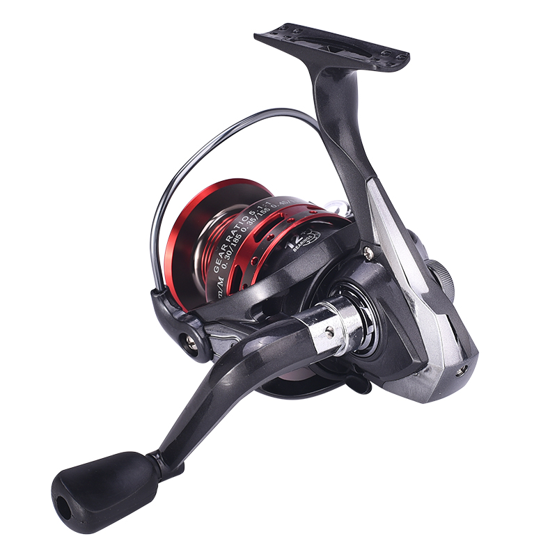 Rubber Knob Smooth Casting Fishing Reel with Adjustable Drag System