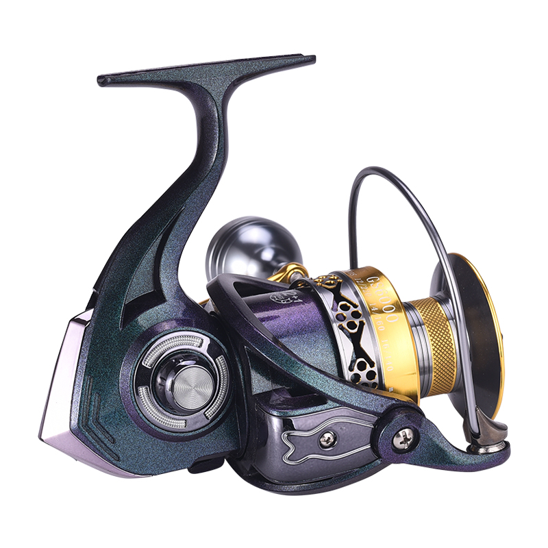 Metal CNC Power Handle Metal Spinning Wheel Trolling Fishing Reels
